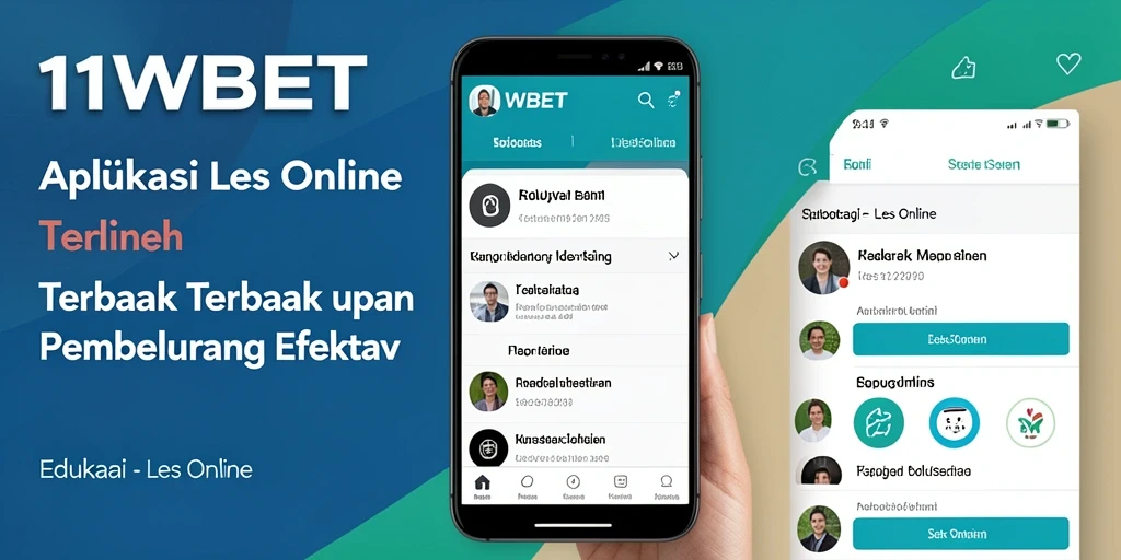 Tampilan antarmuka pengguna aplikasi Les Online 11WBET yang interaktif.