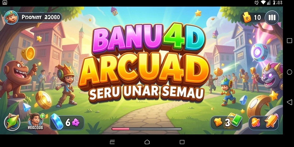 Antarmuka permainan BANYU4D yang menarik dan interaktif.
