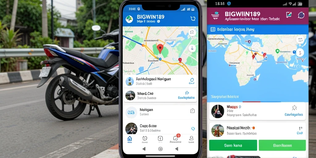 Antarmuka pengguna aplikasi Navigasi Motor BIGWIN189 yang intuitif.