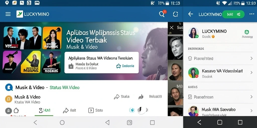 Antarmuka pengguna LUCKYMINO yang menarik dan fungsional.