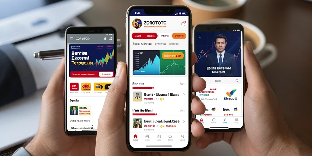 Tampilan antarmuka utama aplikasi ZOROTOTO yang informatif.